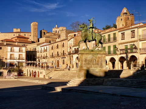 Plaza Mayor de Trujillo, Cáceres, Extremadura, España