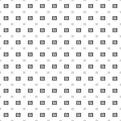 Square seamless background pattern from geometric shapes are different sizes and opacity. The pattern is evenly filled with big black eSIM symbols. Vector illustration on white background