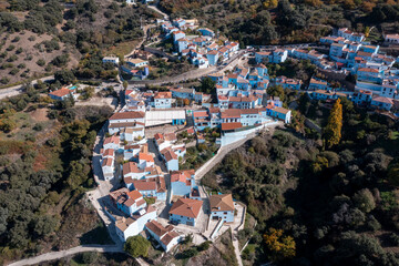 municipios del valle del Genal, Júzcar en la provincia de Málaga