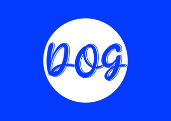 DOG letter logo with love logo design template