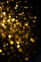 Golden christmas lights blur background	