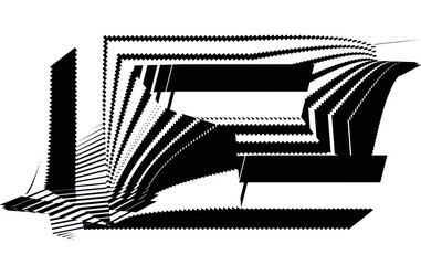 Abstract halftone lines background, geometric dynamic pattern, vector modern design texture.