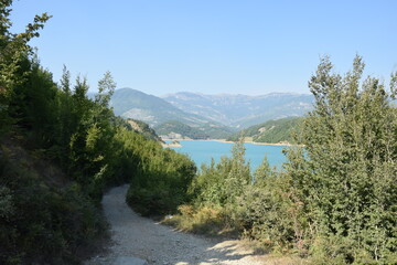 Fototapeta na wymiar Bovilla Lake Albania