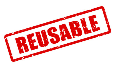 Reusable rubber stamp