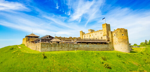 Scenic view of medieval Rakvere Castle, Estonia