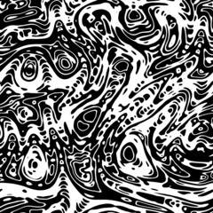 Black and white abstract line art background pattern