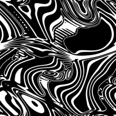 Abstract art black and white seamless background pattern