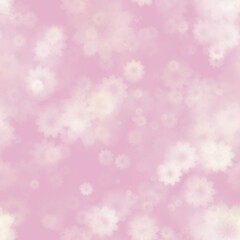 Pastel pink floral blur seamless background