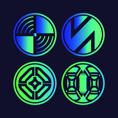 Abstract shape logo symbol.