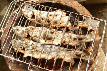 カワマスの塩焼き