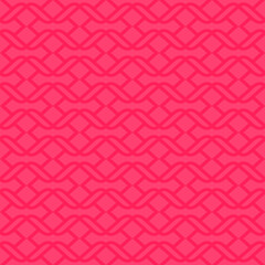 Geometric linear pattern in vintage style. Texture in shades of raspberry red. Seamless background. 