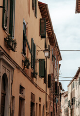 Italian windows with shutters