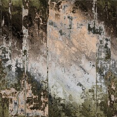 Seamless grunge rusted paint wall background texture