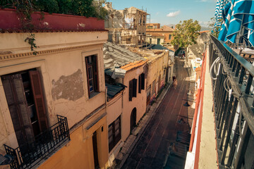Traditional houses in Plaka area under Acropolis ,Athens,Greece