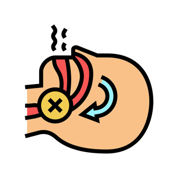sleep apnea color icon vector. sleep apnea sign. isolated symbol illustration