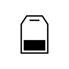 tea bag line icon