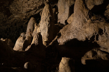 Illuminated Glow Worm Sky in Dark Cave, Waipu Caves, North Island, New Zealand