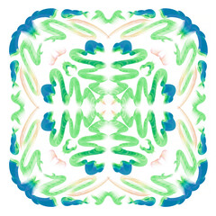 Fototapeta premium blue flower ornament