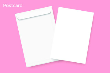 Paper envelope mockup vector isolates on the background. A4 C4, A5 C5, A3 C3 template, Vector template for business and branding identity.