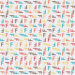 Abstract Geometric Pattern generative computational art illustration