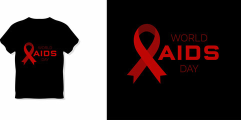 WORLD AIDS DAY T shirt design