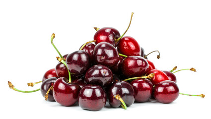 cherry on a white background