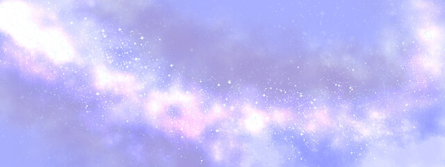 Obraz premium Space background with realistic nebula and lots of shining stars. Infinite universe and starry night. Colorful cosmos with stardust and the Milky Way. Magical color galaxy.