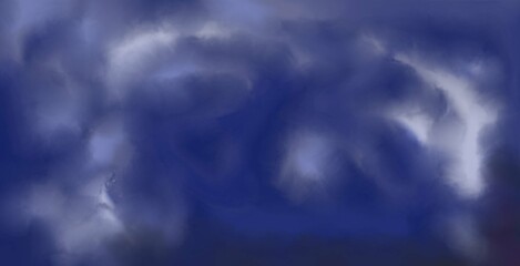 Obraz premium blue sky background brush texture paint color design wallpaper illustration