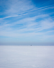 landscape with snow