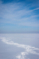 Fototapeta premium landscape with snow