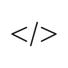 Coding icon and programming, design inspiration vector template for interface 