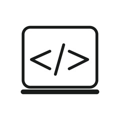 Coding icon and programming, design inspiration vector template for interface 