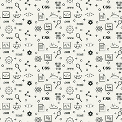 Seamless pattern web sketch vector seamless doodle style paintings