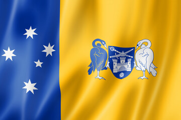 Canberra city and Australian Capital territory flag, Australia