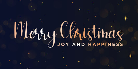 MERRY CHRISTMAS, joy and happiness text. Design template celebration typography poster, banner or greeting card for christmas day.
