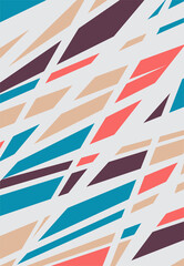 Fototapeta na wymiar Minimalist background with colorful abstract stripe pattern