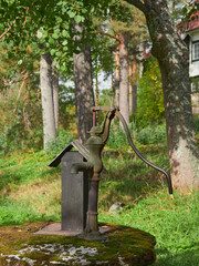 Museum in Ainola Jean Sibelius' villa in Jarvenpaa: autumn, composer's house, museum, garden, villa details.