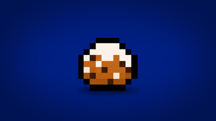 Pixel Dutch Oliebol background - high res wallpaper