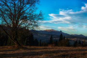 Panoramic view of the Tatra Mountains