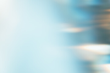 Light flare filter. Blur glow overlay. Sunlight reflection. Bokeh radiance. Defocused blue white...