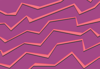 Simple background with pink gradation polygonal line color
