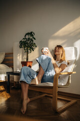 couple sitting on sofa