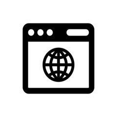 Globe website page icon
