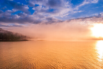 sunrise over the ocean
