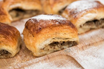 Pie filled with minced meat