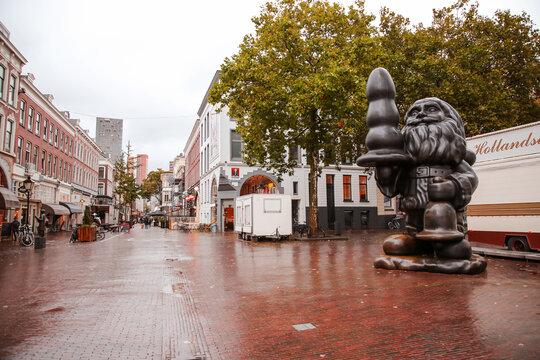 Santa Claus, popularly known as the Buttplug Gnome in Rotterdam, the Netherlands