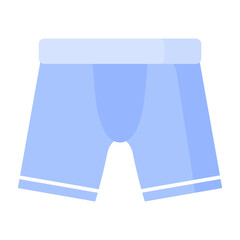 Blue Men boxer underwear. Fashion concept