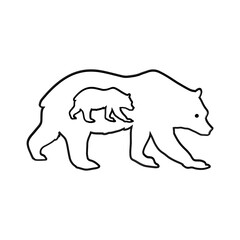 Obraz na płótnie Canvas Bear SVG