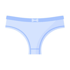 Women blue sport pantie. Fashion concept.