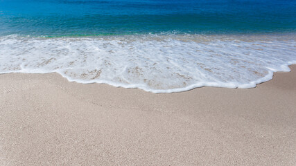 beautiful ocean landscape sea and sandy beachparadise outdoor nature in high season